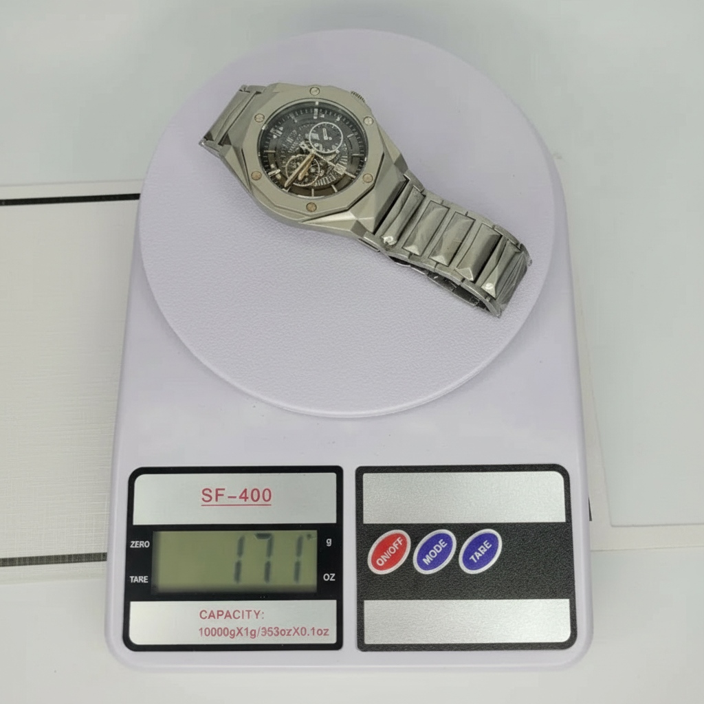 Luxury Diamond Skeleton Dial Watch – Butterfly Lock | Premium Box Edition