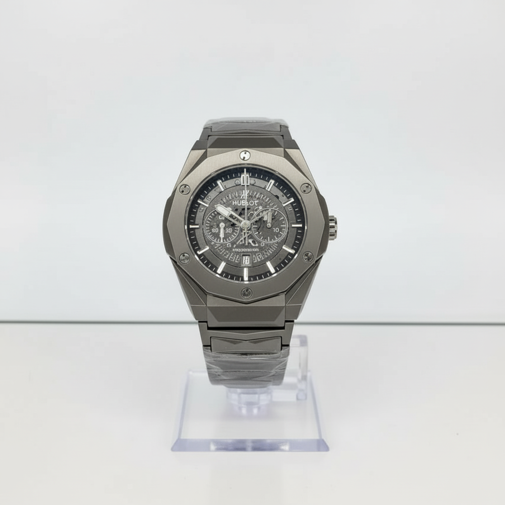 Luxury Diamond Skeleton Dial Watch – Butterfly Lock | Premium Box Edition