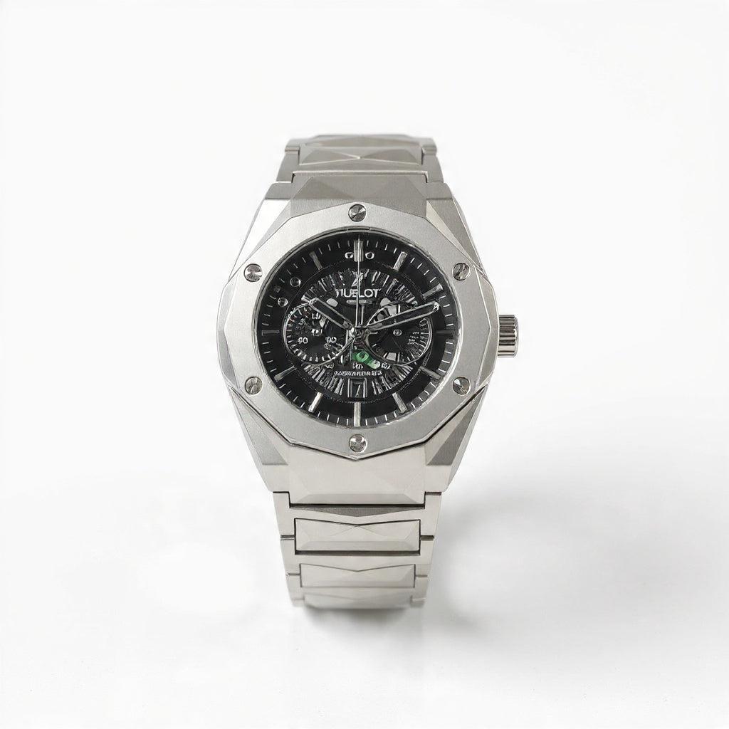 Luxury Diamond Skeleton Dial Watch – Butterfly Lock | Premium Box Edition